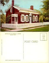 Ohio(OH) Milan Thomas A. Edison Birthplace Brick Home House Vintage Postcard - £7.51 GBP