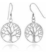 925 Sterling Silver Tree Of Life Dangle Earrings for Women Gorgeous Jewe... - £51.03 GBP