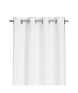 Crate &amp; Barrel Wallace 52&quot;x63&quot; White Grommet Curtain Panel, Lot of 2 New! - $1,629.70 MXN