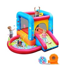 Inflatable Bounce House, Kids Castle Slide Bouncer For Children Jumping Outdoor  - £259.48 GBP