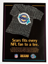 1994 Sears Roebuck T-Shirt Tee Super Bowl XXVIII Vintage Magazine Cut Pr... - $9.99