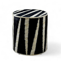 Handmade Bone inlay geometric pattern round End table for living room - $8,012.19 MXN+
