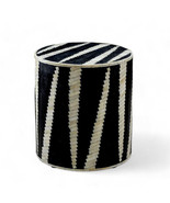 Handmade Bone inlay geometric pattern round End table for living room - $8,012.19 MXN+