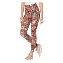 Diane Gilman Moss Jersey Knit Tummy Smoothing Print Legging (WALNUT, XS) 763408 - £14.64 GBP