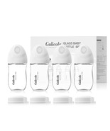 Natural Glass Baby Bottle 4 Pack, Newborn Breastfeeding Bottles Set,, White - $67.97