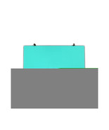 Viztex 30 x 40 in. Glacier Multi-Purpose Grid Glass Dry Erase Board Teal - $255.90