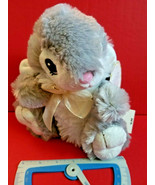 Gray Bunny Plush Toy Dan Dee Easter Holiday Rabbit Stuffed Animal Soft D... - £5.30 GBP