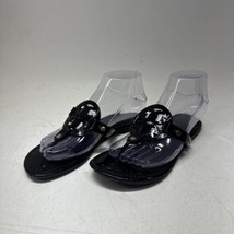 Tory Burch Miller Black Patent Leather Thong Sandals Women&#39;s Size 7 M - £78.68 GBP