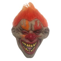 Halloween Mask Adult Evil Clown Scary Face Flame LATEX Creepy Costume Cosplay - £12.86 GBP
