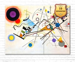 Wassily Kandinsky Composition VIII Roll Paper Painting Large Canvas Wall Art  - £95.92 GBP+