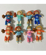 Vintage 1984 Cabbage Patch Kids Mini Dolls OOA Lot of 8 Rare 3” PVC - £20.72 GBP