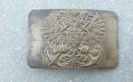 WW1 Imperial Russian Navy Naval Brass Belt Buckle Tsarist Slava Moskva WWI - $95.00