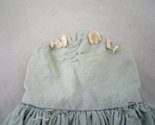  Vintage 1940&#39;s Doll  Strapless Dress Baby Blue with White Flower Accents - £11.95 GBP