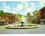 Crystal Water Fountain Postcard Hot Springs Arkansas 1959 - £6.35 GBP