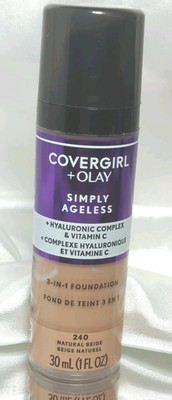 Covergirl Olay Simply Ageless, 3-in-1 Foundation, 240 Natural Beige, 1 f... - $14.99