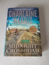 SIGNED Midnight Crossroad by Charlaine Harris (Hardcover,  2014) VG+, 1st - £23.38 GBP