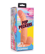 Pop Peckers 7.5&quot; Dildo W/balls - Light - £13.84 GBP