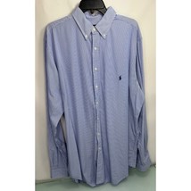 Polo Ralph Lauren Men Shirt Long Sleeve Button Up Blue Classic Fit XLT Tall - £23.34 GBP