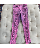 Y2K Judy Blue Fuchsia Hot Pink Acid Wash Destroyed High Rise Jeans 15 - €35,84 EUR