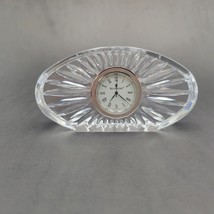 Vtg Waterford Oval Crystal Clock With Brand New Clock Time Piece From Waterford - $46.71