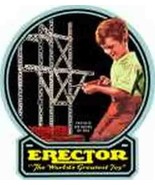 GILBERT ERECTOR SET BLACK BACKGROUND BOX LABEL Parts - £18.07 GBP