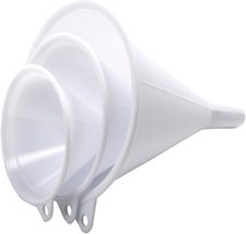 Norpro Plastic Funnel, Set of 3, Set of Three, White - £9.88 GBP