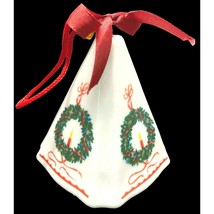 Vintage Christmas Bell Potpourri Tree Ornament Candle Wreath Jasco Porcelain - £10.36 GBP