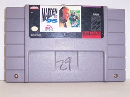 Super Nintendo &quot;Madden NFL 95 Video Game Cartridge&quot; (Nintendo SNES, 1994... - $11.87