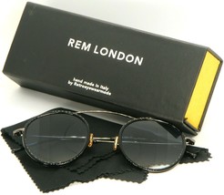 REM LONDON HOLLYWOOD col.1 Gunmetal/Noir Lunettes de Soleil 50-19-140mm Italie - £101.57 GBP