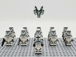 Star Wars 104th Battalion Wolfpack&amp;Commander Wolffe 11 Minifigure Building Block - £14.93 GBP