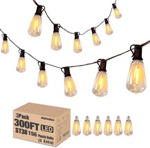 Meidaoduo 300Ft Outdoor Edison String Lights Waterproof, 3 X 100Ft Conne... - $151.99