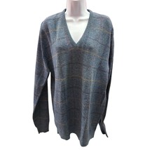 ROBERT BRUCE Made in USA Men's XL Gray Plaid V-neck Sweater - €13,86 EUR ROBERT BRUCE Made in USA Men's XL Gray Plaid V-neck Sweater - €13,86 EUR