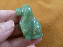 Y-DOG-CS-570 Green Aventurine COCKER SPANIEL dog gemstone gem carving sh... - $14.01