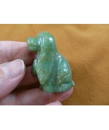 Y-DOG-CS-570 Green Aventurine COCKER SPANIEL dog gemstone gem carving sh... - £11.16 GBP