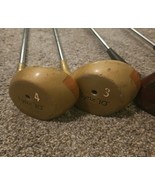 Lot Of 4 Vtg Golf Clubs, Woods, Lynx, Stan Thompson, and MacGregor - £34.97 GBP