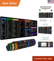Non-Slip Waterproof Desk Mat - XXL Mouse Pad with Excel Commands - 31.5&quot;... - $644.52 MXN