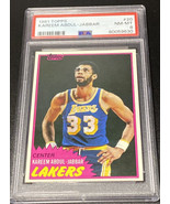 1981 Topps #20 KAREEM ABDUL-JABBAR Vintage Basketball Card PSA 8 Lakers ... - $799.23 MXN
