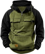  Hoodies Multi-Pocket Outdoor Drawstring Sweatshirt Casual Athletic Spor... - $95.00