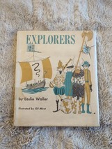 A Book On Explorers Leslie Waller Illustrated Gil Miret HC DJ Ex Library 1961 - £38.16 GBP