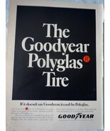 The Goodyear Polyglas Tire Magazine Advertising Print Ad Art 1969 - €4,36 EUR