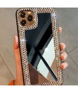 Acrylic Mirror Rhinestone Luxury Diamond Makeup Mirror Phone Case - $24.77 CAD