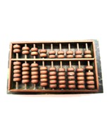 Chinese Vintage Brass Mini Abacus 9 Rows on Green Marble Base - $12.00