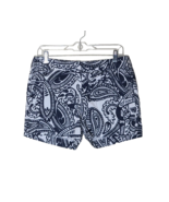 Kenji Shorts Womens Size 6 Blue White Paisley Pockets Preppy Boho Vacation - $248.07 MXN