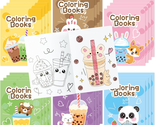 Boba Tea Coloring Books 24Pcs for Kids Bulk Bubble Tea Mini Coloring Boo... - $26.05