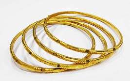 Solid 24K Elegant Yellow Gold Plated 1gm Forming Traditional Designer - £59.61 GBP