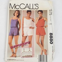 Vintage 1984 McCall&#39;s 8880 Sewing Pattern Miss Romper EX Small - $11.30