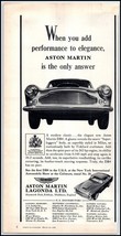 1959 Aston Martin DB4 Automobile PRINT AD BX4 - $3.79