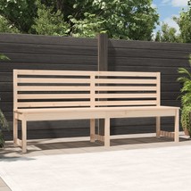 Garden Bench 201.5 cm Solid Wood Pine - £80.50 GBP