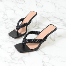 Summer Ladies Shoes New Crystal Heel Comfortable Flip Flops Street Wear Sexy Hig - £39.67 GBP