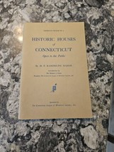 Historic Houses of Connecticut Open to the Public by Mason 1963 - £9.32 GBP